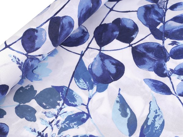 Bavlněná látka / plátno listy šíře 220 cm