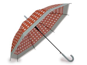 Dámský / dívčí vystřelovací deštník puntík