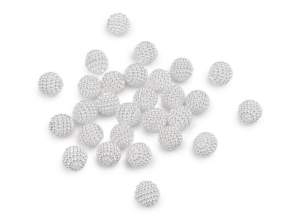 Plastové voskové korálky / perly maliny Ø10 mm
