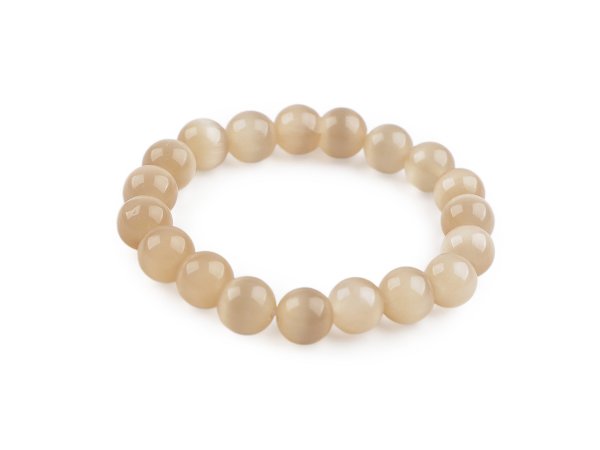 Náramek pružný ze skleněných korálků