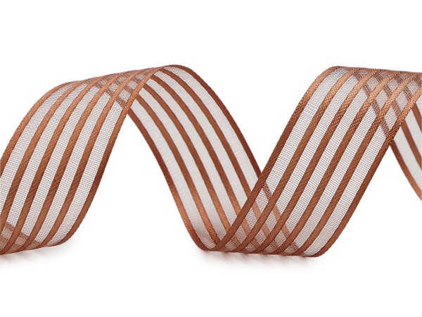 Atlasová stuha s monofilem šíře 25 mm