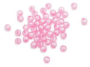 Plastové korálky ploškované Ø8 mm