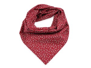 Bavlněný šátek s drobnými květy 70x70 cm