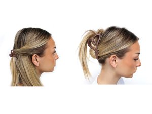 Skřipec do vlasů srdce sada 2+1 ks