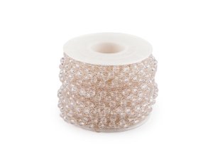 Řetízek s broušenými korálky Ø4 mm metráž