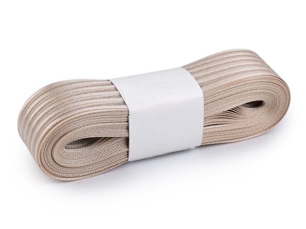 Atlasová stuha s monofilem šíře 25 mm