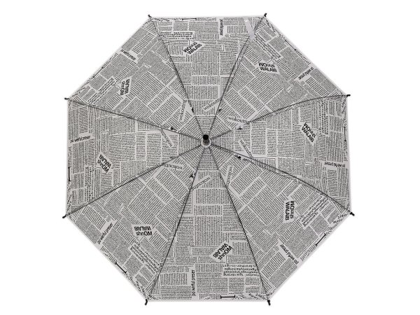 Dámský / dívčí vystřelovací deštník noviny
