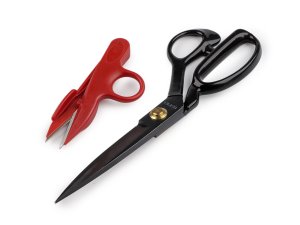 Krejčovské nůžky PIN délka 21; 24 cm a cvakačky v krabičce