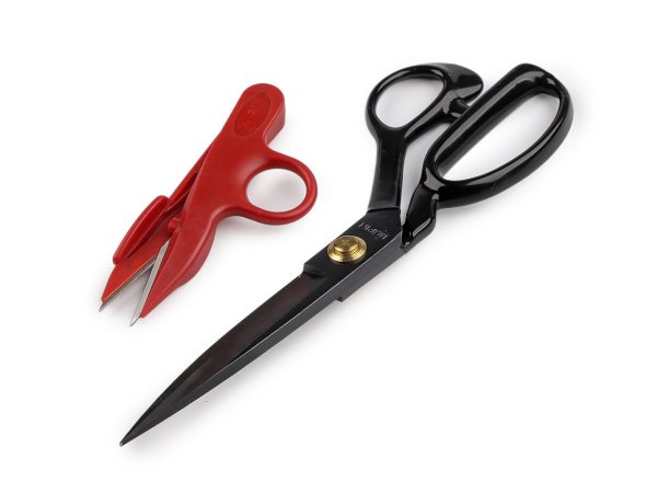 Krejčovské nůžky PIN délka 21; 24 cm a cvakačky v krabičce