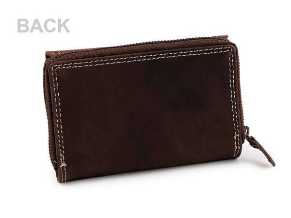 Dámská peněženka kožená 9x12,5 cm