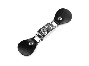 Zapínání z eko kůže na kabelky, oděvy 3x12 cm