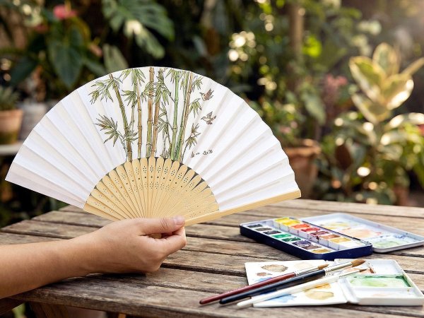 Dětský vějíř k domalování / vymalování