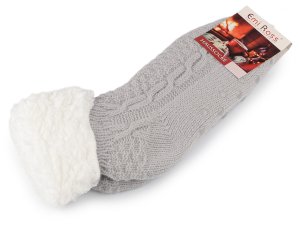 Ponožky zimní s protiskluzem, krátké