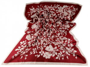 Saténový šátek / šála šípková růže 90x180 cm