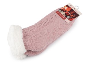 Ponožky zimní s protiskluzem, krátké