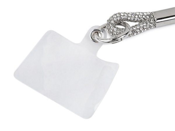 Kamínkový přívěsek / poutko na mobilní telefon, klíče s plastovou vložkou