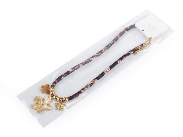 Náhrdelník s květy z nerezové oceli