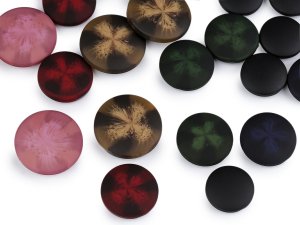 Knoflík kabátový, sakový - sametový efekt velikost 34", 40", 48"