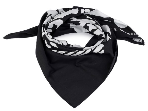 Bavlněný šátek lebka 70x70 cm