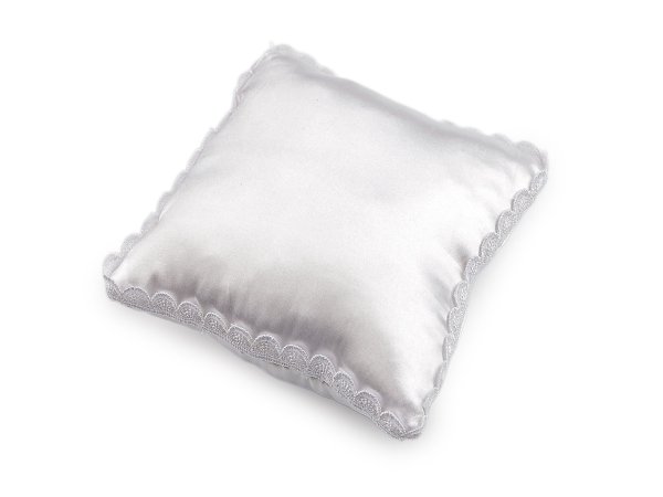 Polštářek na svatební prstýnky 16x16 cm