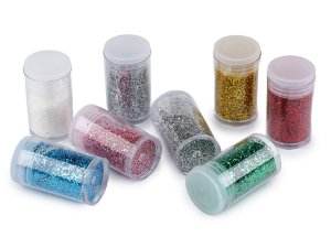 Sada glitrů / třpytek v dózičkách 8 ks 4 g