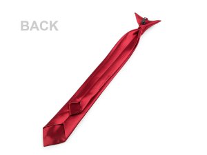 Saténová kravata s klipem dětská, bez vázání