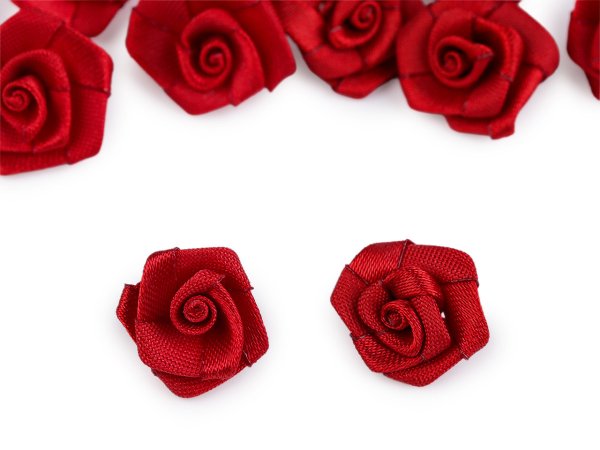 Saténová růže Ø15 mm