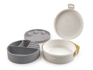 Malá šperkovnice plastová, cestovní 4x9,5 cm