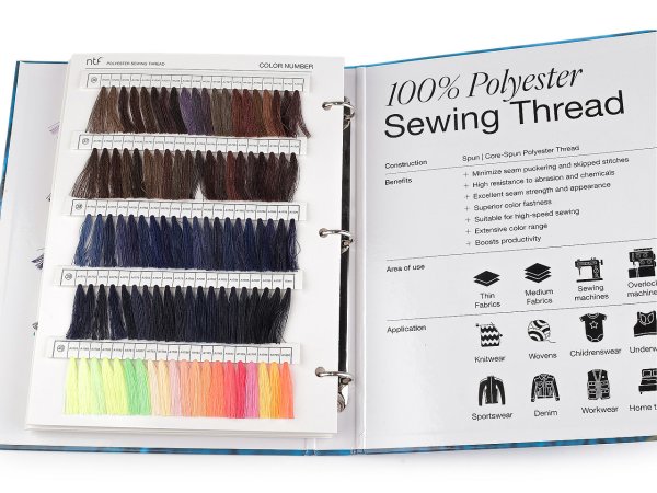 Barevnice na nitě návin 5000 yards  PES 40/2