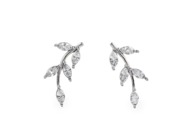 Náušnice z nerezové oceli s broušenými kamínky