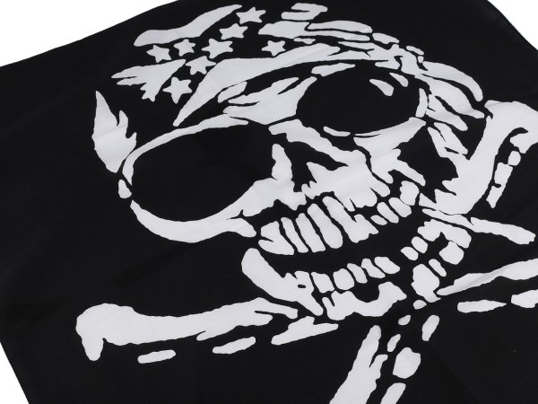 Bavlněný šátek lebka 70x70 cm