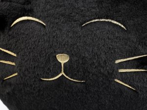 Dekorační polštář plyšový kočka Ø35 cm