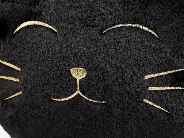 Dekorační polštář plyšový kočka Ø35 cm