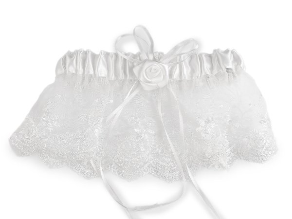 Svatební podvazek krajkový