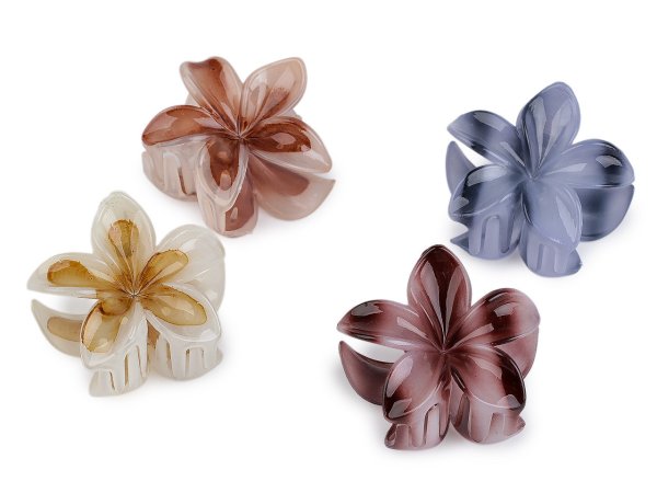 Skřipec do vlasů květ sada 2 ks