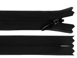 Spirálový zip skrytý YKK No 3 délka 50 cm dederon