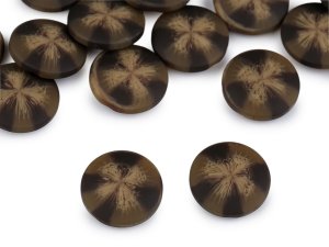 Knoflík kabátový, sakový - sametový efekt velikost 34", 40", 48"