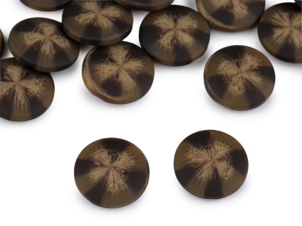 Knoflík kabátový, sakový - sametový efekt velikost 34", 40", 48"