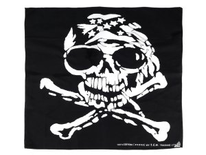 Bavlněný šátek lebka 70x70 cm