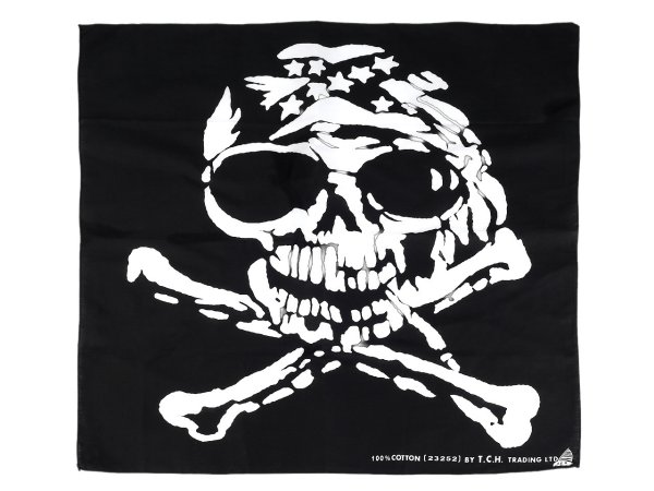 Bavlněný šátek lebka 70x70 cm