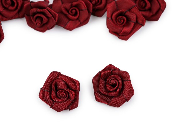 Saténová růže Ø15 mm