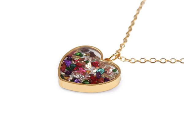 Náhrdelník z nerezové oceli srdce