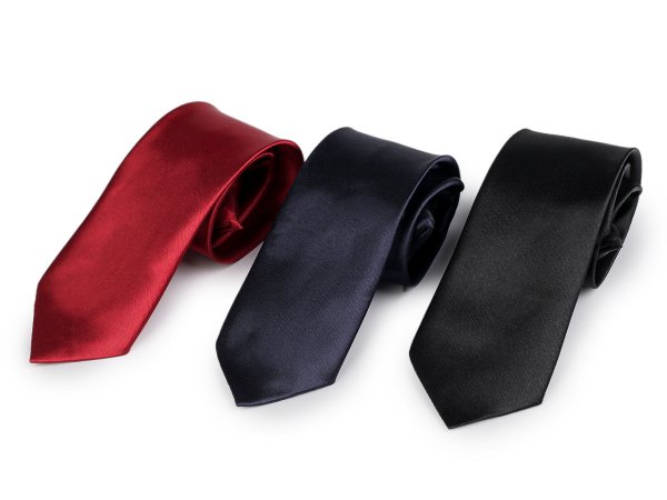 Saténová kravata s klipem dětská, bez vázání