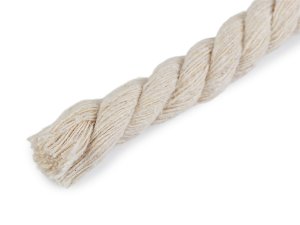 Bavlněná šňůra kroucená Ø12 mm, návin 29 m, macrame