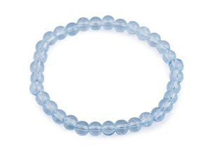 Náramek pružný ze skleněných korálků