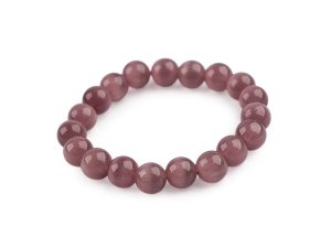 Náramek z minerálních, syntetických a skleněných korálků