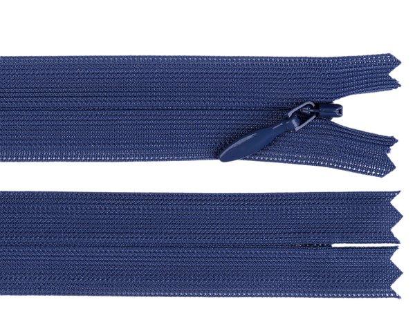 Spirálový zip skrytý YKK No 5 délka 60 cm dederon