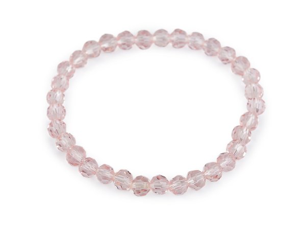 Náramek pružný z broušených korálků