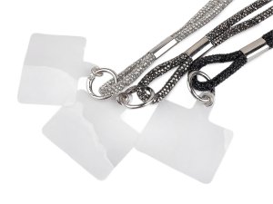 Kamínková šňůra na mobilní telefon s plastovou vložkou