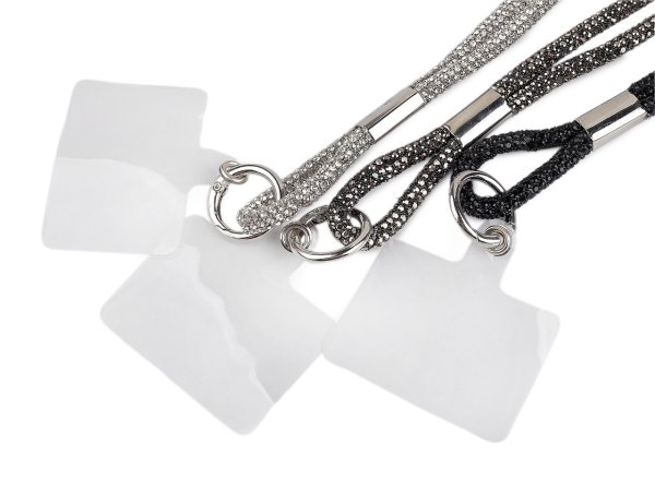 Kamínková šňůra na mobilní telefon s plastovou vložkou